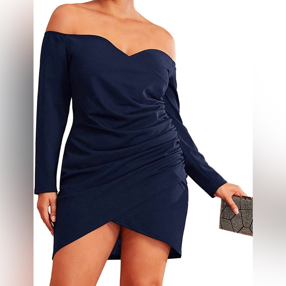 New  navy blue dress